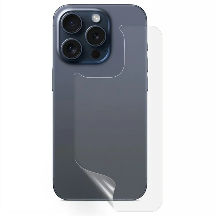 For iPhone 16 Pro Max Phone Back Protector Hydrogel HD Clear TPU + PET Back Cover Film