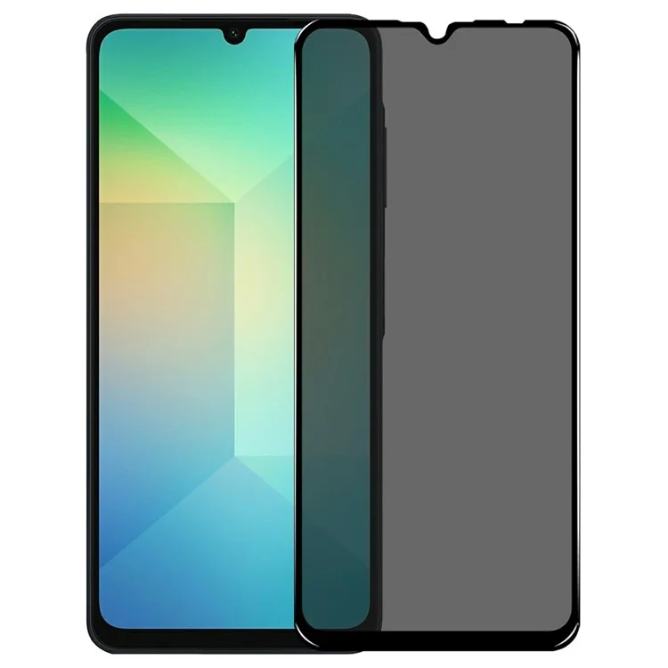 NORTHJO A++ For Samsung Galaxy A06 4G Privacy Screen Protector Silk Printing Full Glue Anti-Spy Tempered Glass Film