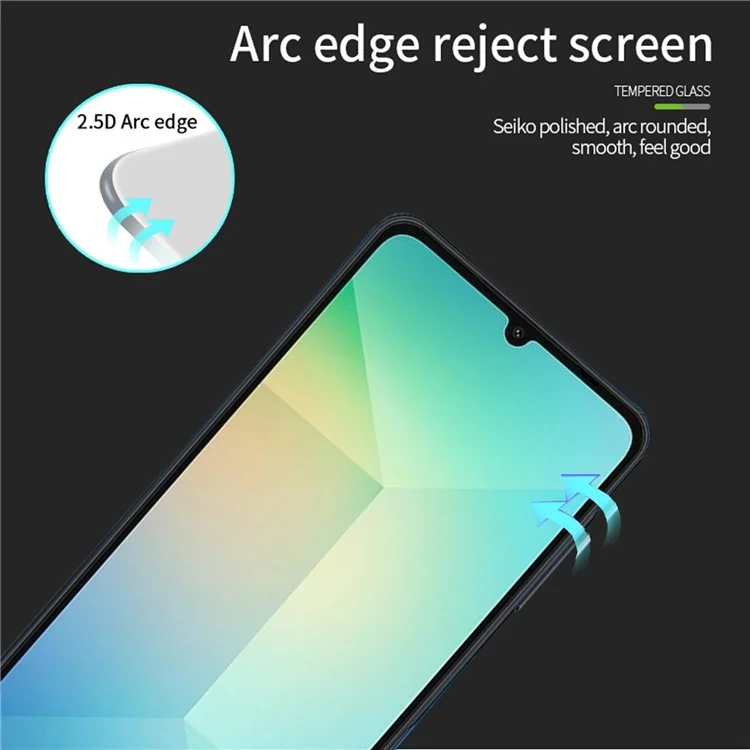 Pinwuyo JK Series-2 Pour Samsung Galaxy A06 Temperred Glass Film 9H Protecteur en Plein Écran