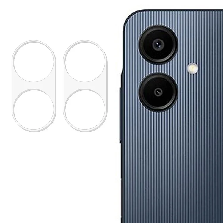 2 штуки для Samsung Galaxy A06 Защитная пленка для объектива камеры 3D Arc Edge Anti-Scratch Tempered Glass Lens Film