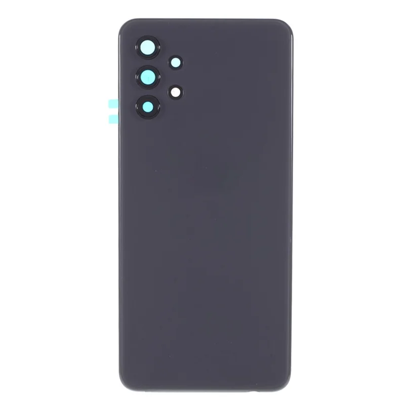 For Samsung Galaxy A32 5G A326 Battery Housing with Adhesive Sticker + Camera Lens Cover (Without Logo) - Black
