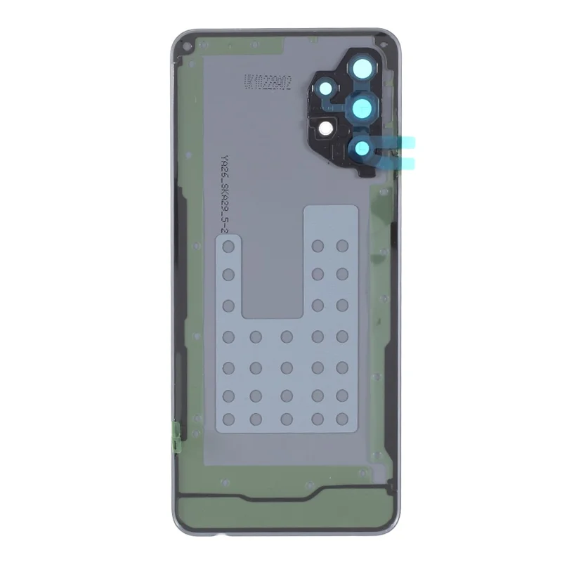 For Samsung Galaxy A32 5G A326 Battery Housing with Adhesive Sticker + Camera Lens Cover (Without Logo) - Black