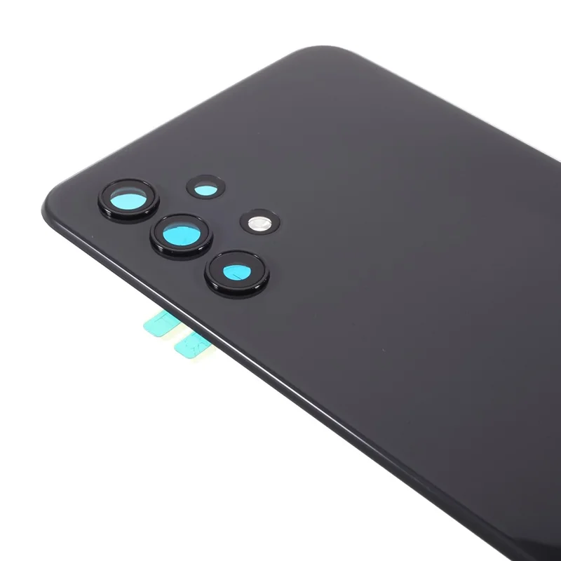 For Samsung Galaxy A32 5G A326 Battery Housing with Adhesive Sticker + Camera Lens Cover (Without Logo) - Black
