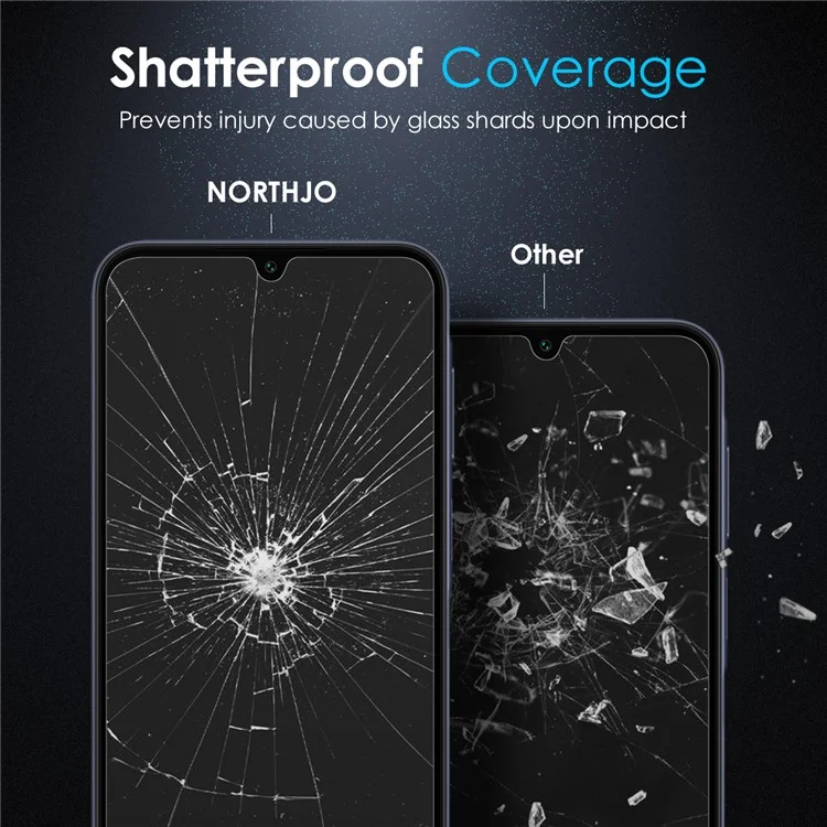 NORTHJO A+ For Samsung Galaxy A16 5G / A16 4G Screen Protector Clarity 2.5D Tempered Glass Film