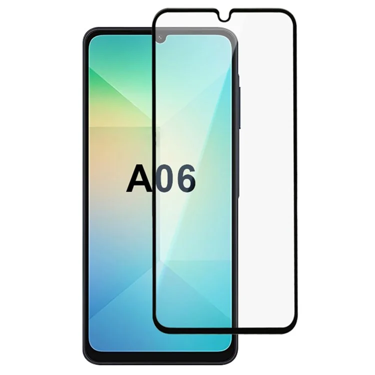For Samsung Galaxy A06 4G / A06 5G High Aluminum-Silicon Glass Screen Protector 2.5D Silk Printing