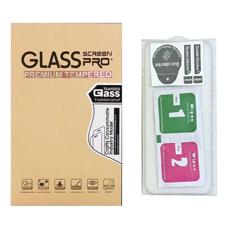 For Samsung Galaxy A06 4G / A06 5G High Aluminum-Silicon Glass Screen Protector 2.5D Silk Printing