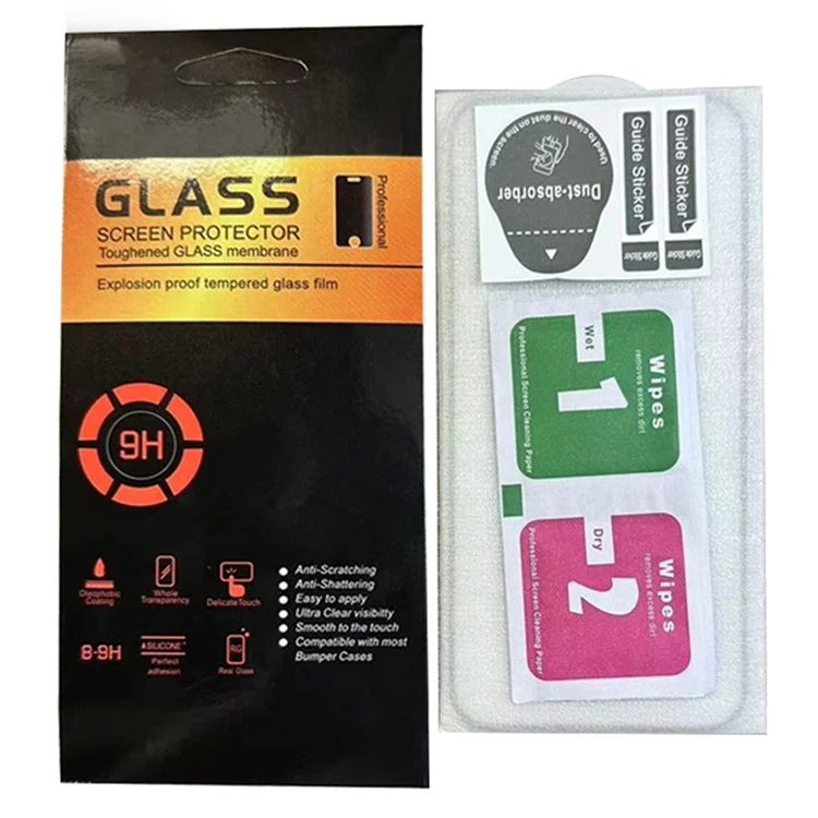 10Pcs For Samsung Galaxy A06 4G / A06 5G Screen Protector Silk Printing Edge Full Glue Complete Covering