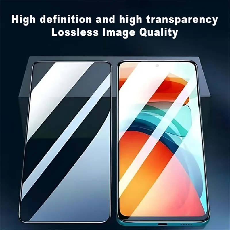 Para Motorola Moto G55 5G Protector de pantalla de vidrio de aluminio-silicio de alta calidad, impresión de seda 2.5D