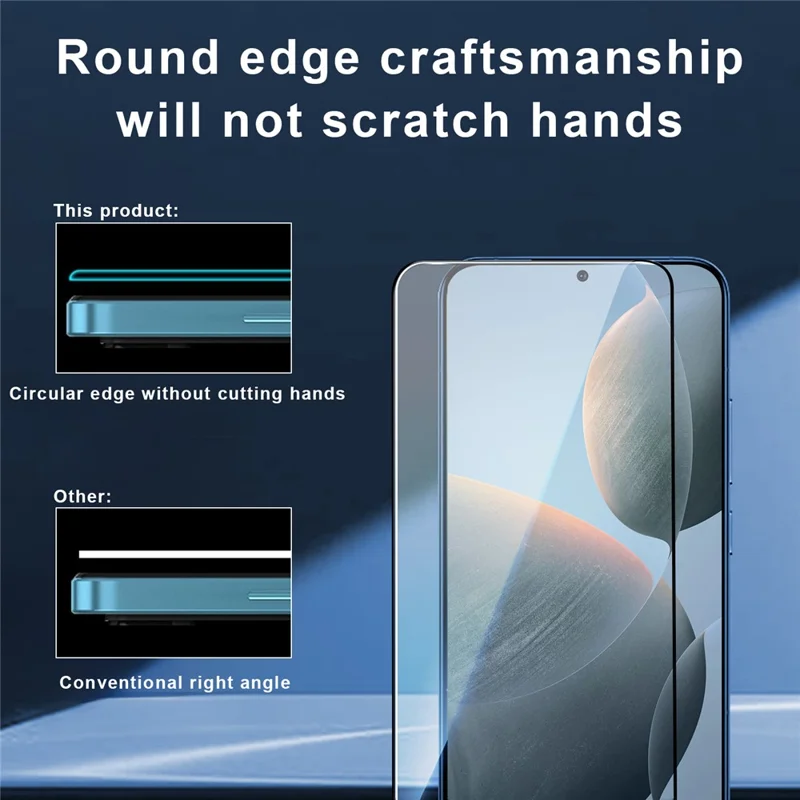 Para Motorola Moto G55 5G Protector de pantalla de vidrio de aluminio-silicio de alta calidad, impresión de seda 2.5D
