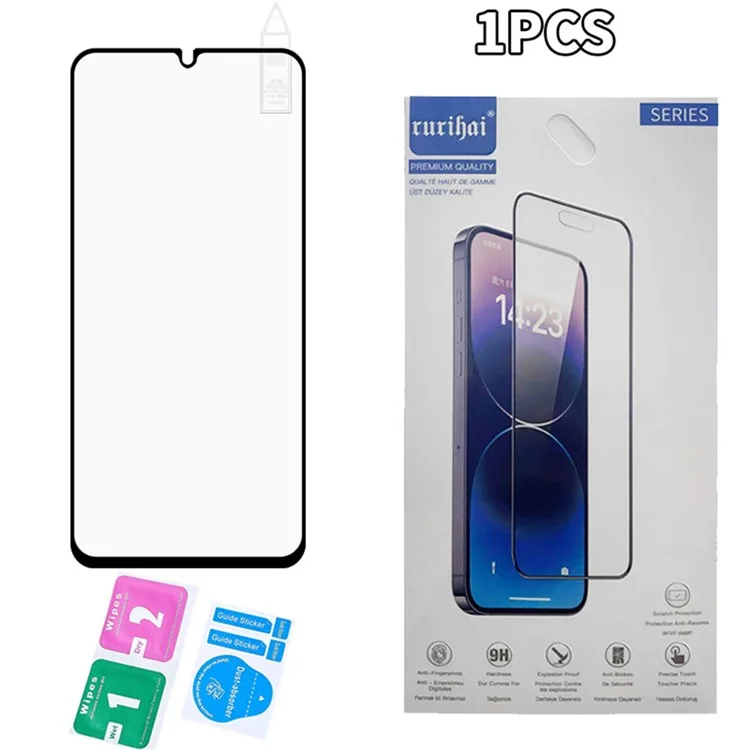 RURIHAI For Samsung Galaxy A06 4G / A06 5G Screen Protector Secondary Hardening High Aluminium-Silicon Glass Film