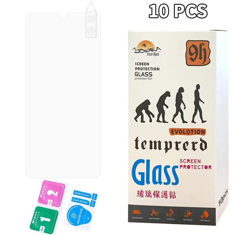 RURIHAI 10Pcs For Samsung Galaxy A06 4G / A06 5G Screen Protector Anti-Scratch HD Clear 0.26mm 2.5D