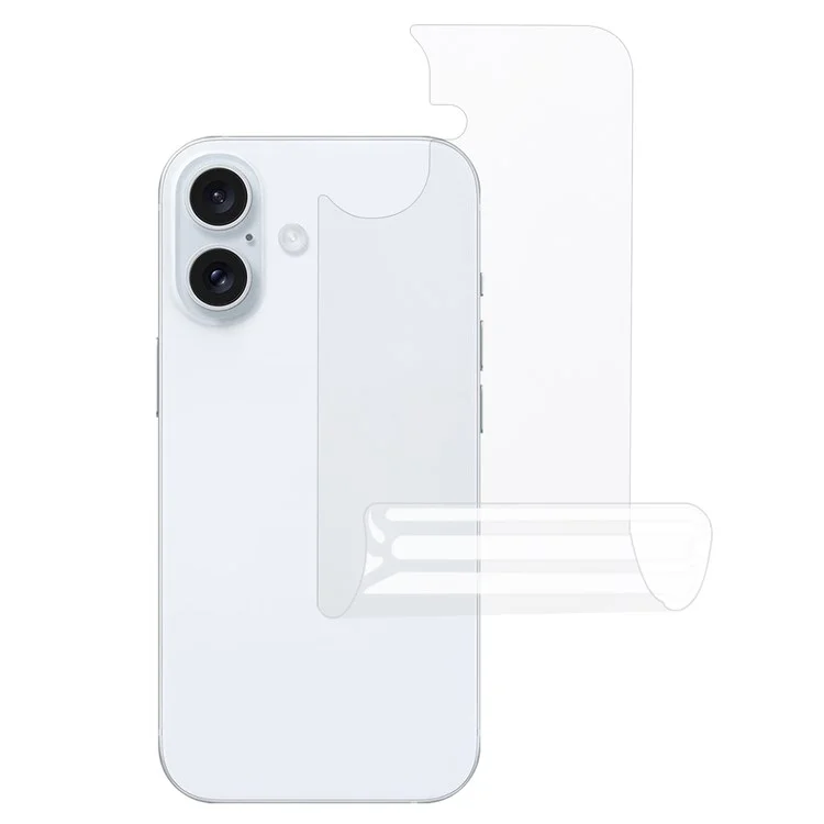 For iPhone 16 Plus Back Screen Protector Hydrogel HD Clear TPU + PET Phone Back Cover Film