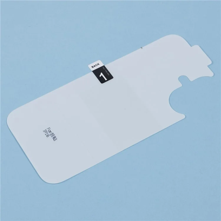 For iPhone 16 Plus Back Screen Protector Hydrogel HD Clear TPU + PET Phone Back Cover Film