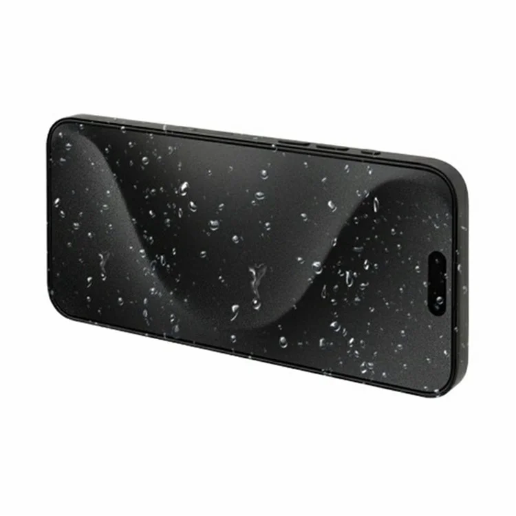 Kzdoo Per Iphone 16 Plus / 15 Plus / 14 Pro Max Anti-pese Temped Glass Screen Protector Film Schermata di Stampa in Seta Per Colla Completa