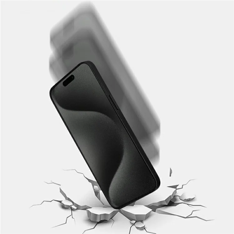 Kzdoo Per Iphone 16 Plus / 15 Plus / 14 Pro Max Anti-pese Temped Glass Screen Protector Film Schermata di Stampa in Seta Per Colla Completa