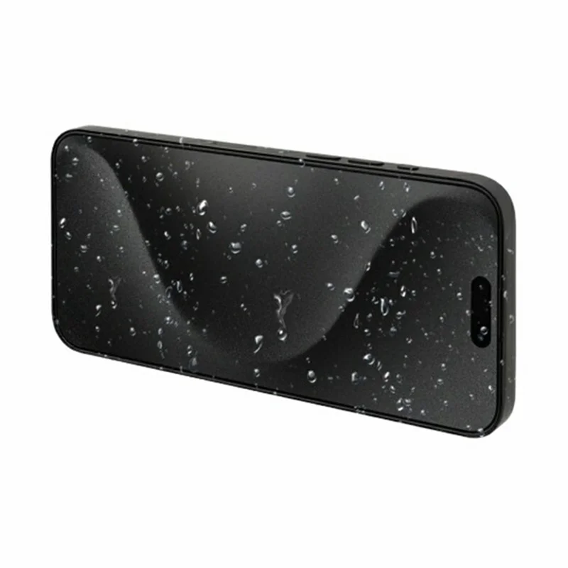 Kzdoo Pour Iphone 16 / 15 / 14 Pro Anti-pep Temperred Glass Screot Protector Full Glue Glue Silk Printing Screen Film