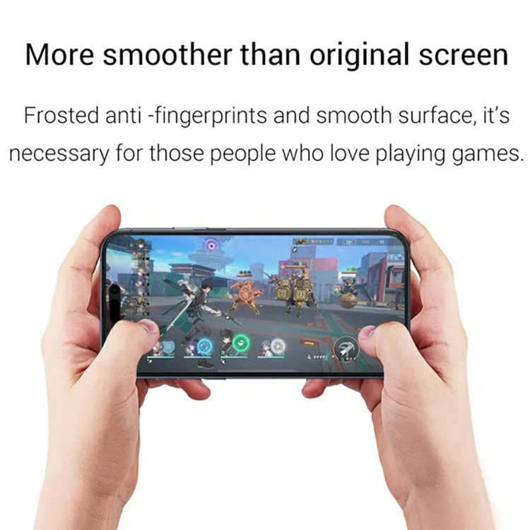 KZDOO Per Iphone 16 Pro Max ag Matte Screen Protector Anti-Fingerprint Film Glass Temped Glass Anti-Glare Colla Full Silk Printing