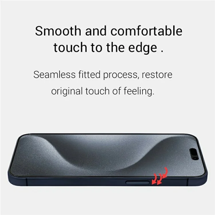 Kzdoo Для Iphone 16 Plus / 15 Плюс / 14 Pro Max ag Matte Screction Protector Anti-finger Print Temdered Glass Plam Anti-Glare Full Glue Silk Printing