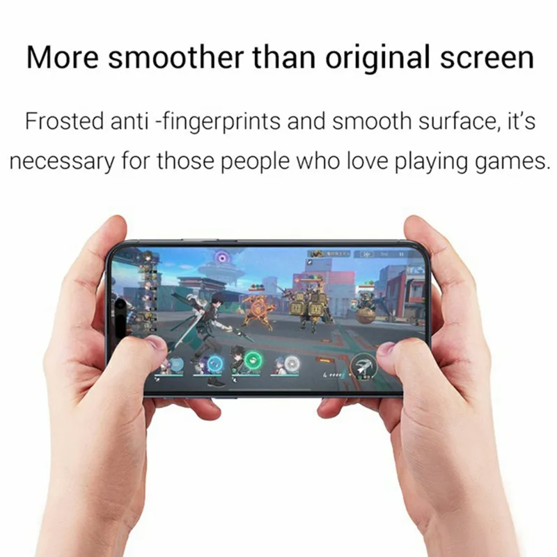 Kzdoo Für Iphone 16 / 15 / 14 Pro ag Matte Screen Protector Anti-fingerabdruck Temperierter Glasfilm Anti-blend-kleber-seidendruckdruck