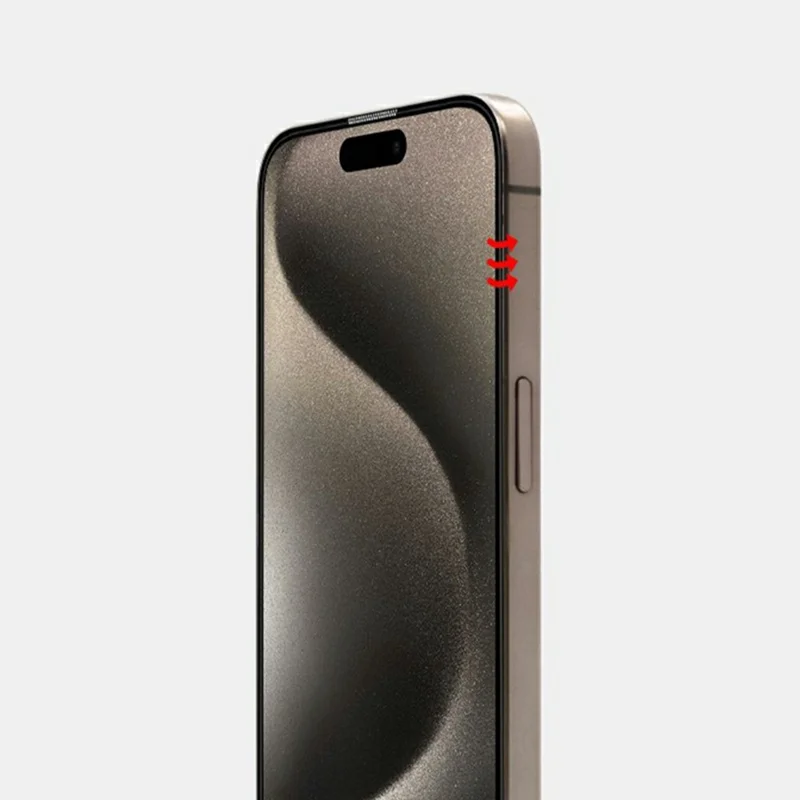 KZDOO For iPhone 16  /  15  /  14 Pro Anti-Dust Clear Screen Protector 3D Curved AB Glue Tempered Glass Film