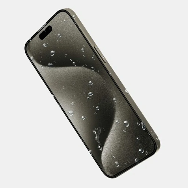 KZDOO For iPhone 16  /  15  /  14 Pro Anti-Dust Clear Screen Protector 3D Curved AB Glue Tempered Glass Film