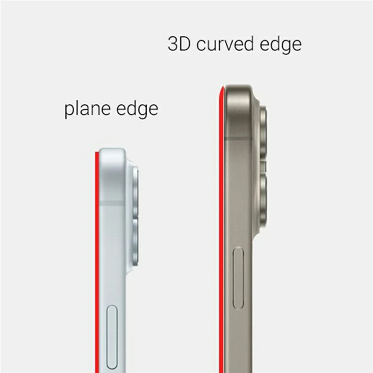 KZDOO Para Iphone 16 Plus / Más de 15 / 14 Pro Max Anti-ridust Clear Screen Protector 3D Curvado AB Glue Temper Glass Film