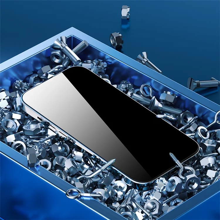 Rock For Iphone 16 Защитник с Закрашенным Стеклянным Экраном Silk Print