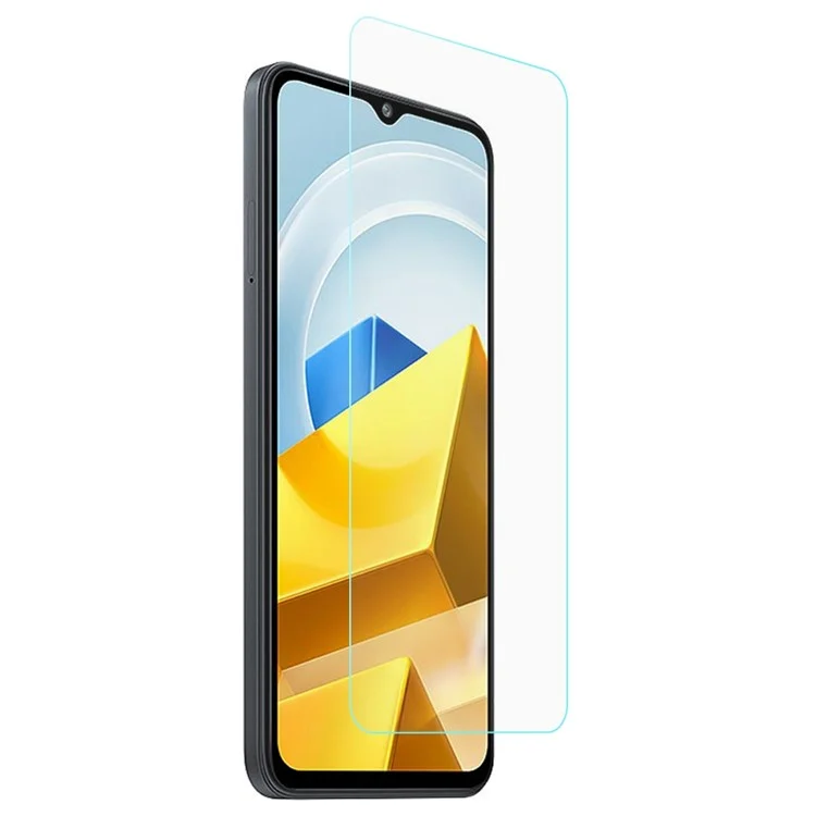Per Xiaomi Poco M5 4G Arc Edge Explosion-proof Tempered Glass Film 0.3mm Ultra-Thin HD Clear Screen Protector