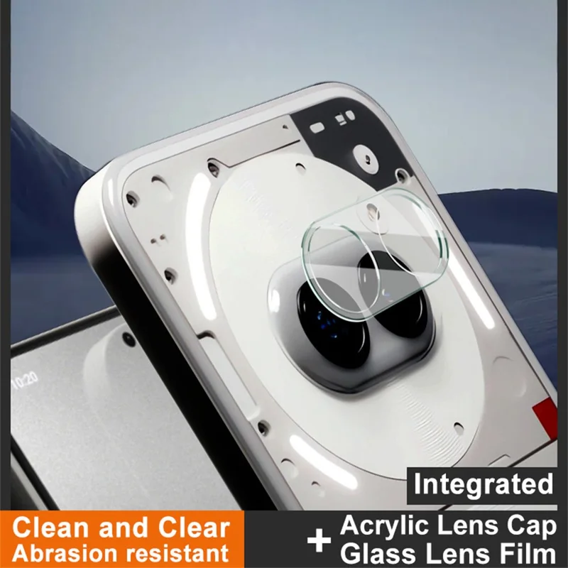 IMAK For Nothing Phone (2a) Plus Tempered Glass Camera Lens Protector + Acrylic Lens Cap