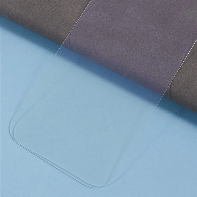 For iPhone 16 Screen Protector Crystal Clear Purple Light Tempered Glass Film Built-In Dust-Proof Mesh