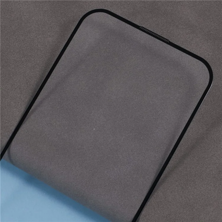 Para Iphone 16 Pro Max Screen Protector Boce Arc Edge de Seda Impresión Película de Vidrio Templado Mesh Incorporado a Prueba de Polvo