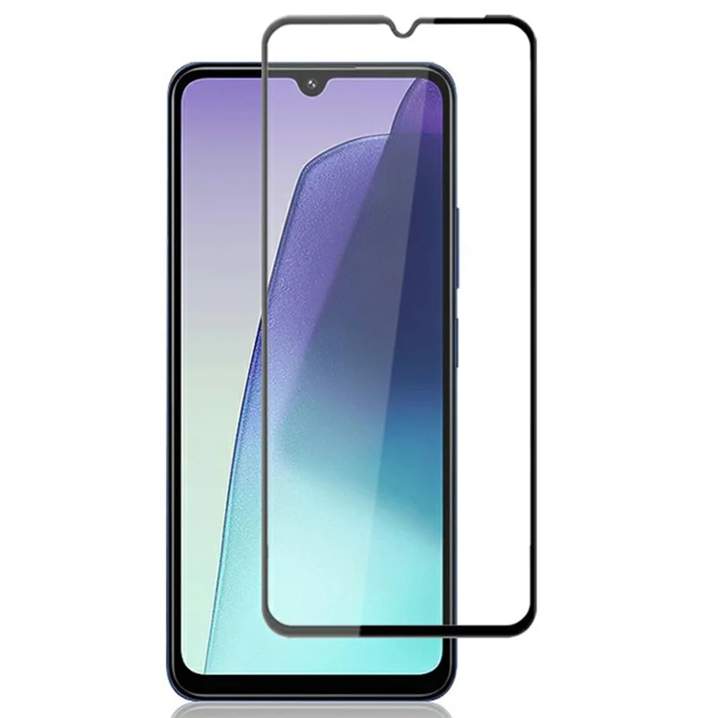 MOCOLO For Xiaomi Poco C75 4G / Redmi 14R 5G / 14C 4G Screen Protector Anti-Shatter Silk Printing Tempered Glass Film - Black