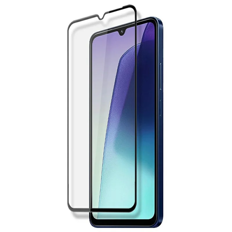 MOCOLO For Xiaomi Poco C75 4G / Redmi 14R 5G / 14C 4G Screen Protector Anti-Shatter Silk Printing Tempered Glass Film - Black
