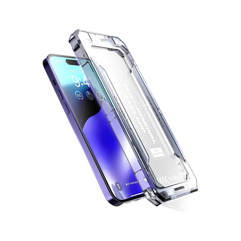 For iPhone 16 Pro Max Screen Protector Silk Printing Tempered Glass Film Dust-Free Protector