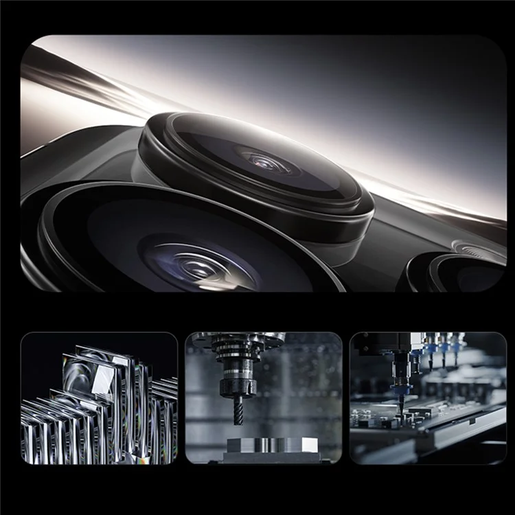 Бенкс 1 Набор Для Iphone 16 Pro Max / 16 Pro Corning Gorilla Glass Camera Lens Lens Lens с Рамкой Алюминиевого Сплава - Черный
