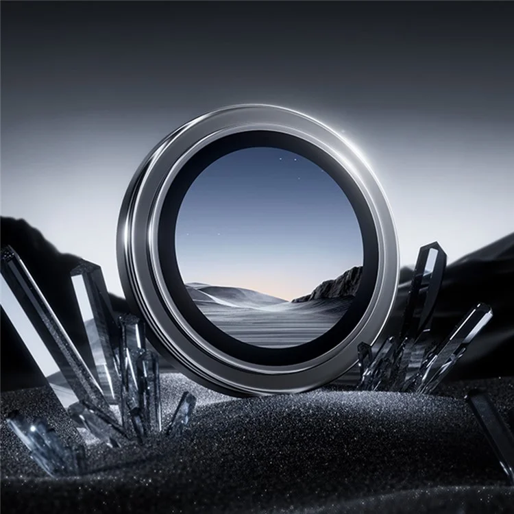 Бенкс 1 Набор Для Iphone 16 Pro Max / 16 Pro Corning Gorilla Glass Camera Lens Lens Lens с Рамкой Алюминиевого Сплава - Черный