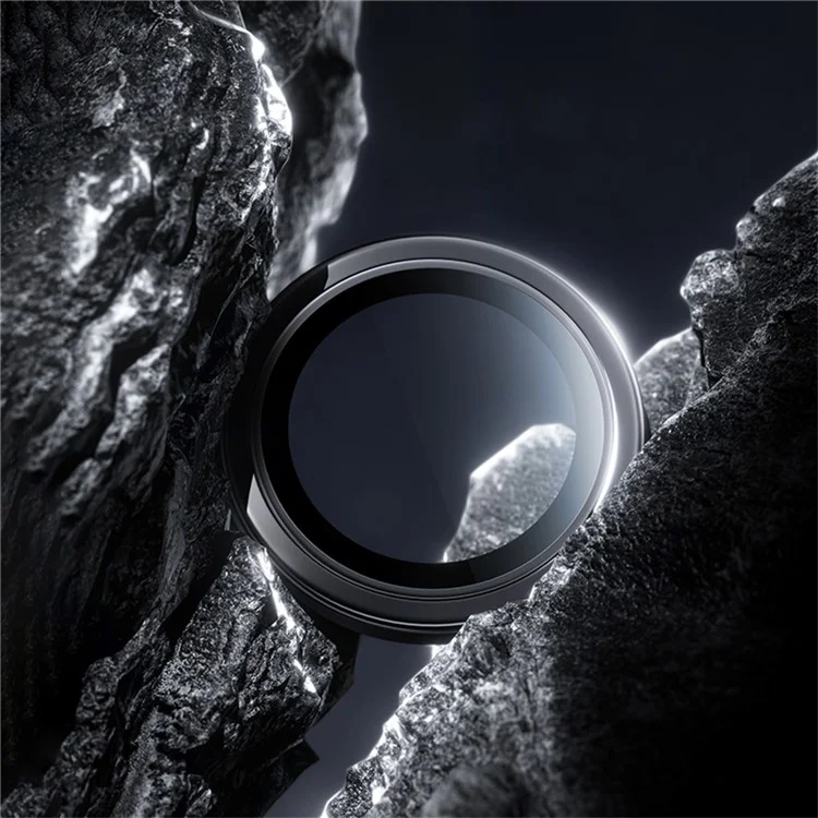 Бенкс 1 Набор Для Iphone 16 Pro Max / 16 Pro Corning Gorilla Glass Camera Lens Lens Lens с Рамкой Алюминиевого Сплава - Черный