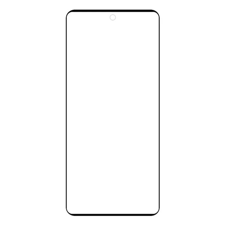 Para Motorola Moto G85 5G / S50 Neo 5G Protector de Pantalla de Cristal Templado Pegamento Lateral Serigrafía Película de Pantalla