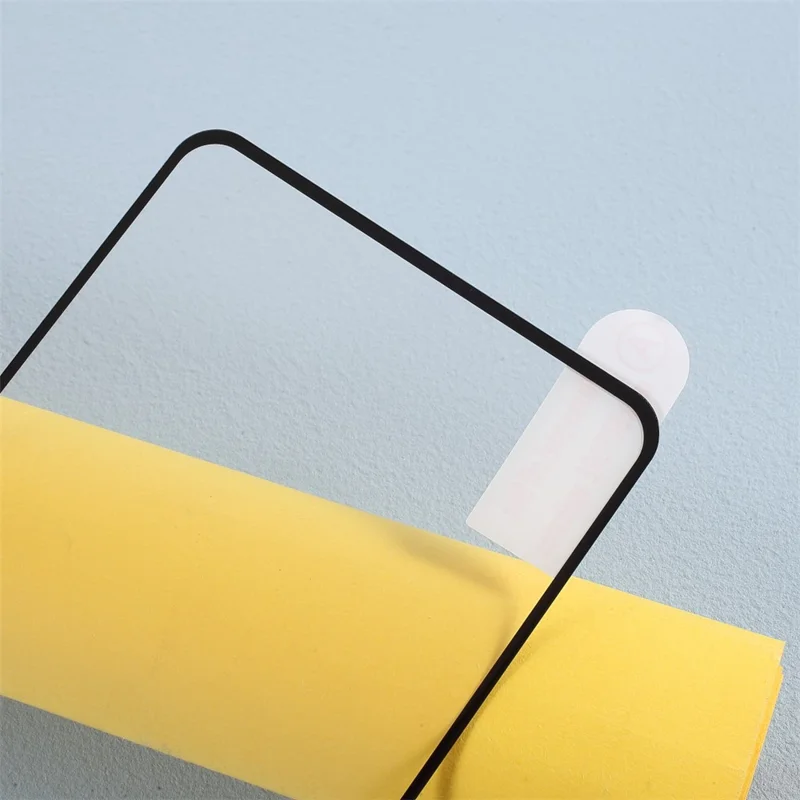 For Motorola Moto G55 5G Tempered Glass Electroplating Anti-Fingerprint Silk Printing Full Glue Screen Protector