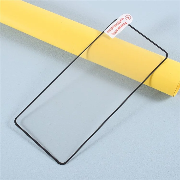 For Motorola Moto G35 5G Tempered Glass Electroplating Anti-Fingerprint Silk Printing Full Glue Screen Protector