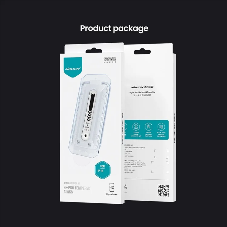 NILLKIN H+Pro per iPhone 16 Protezione dello schermo 9H Anti-graffio Pellicola in vetro temperato