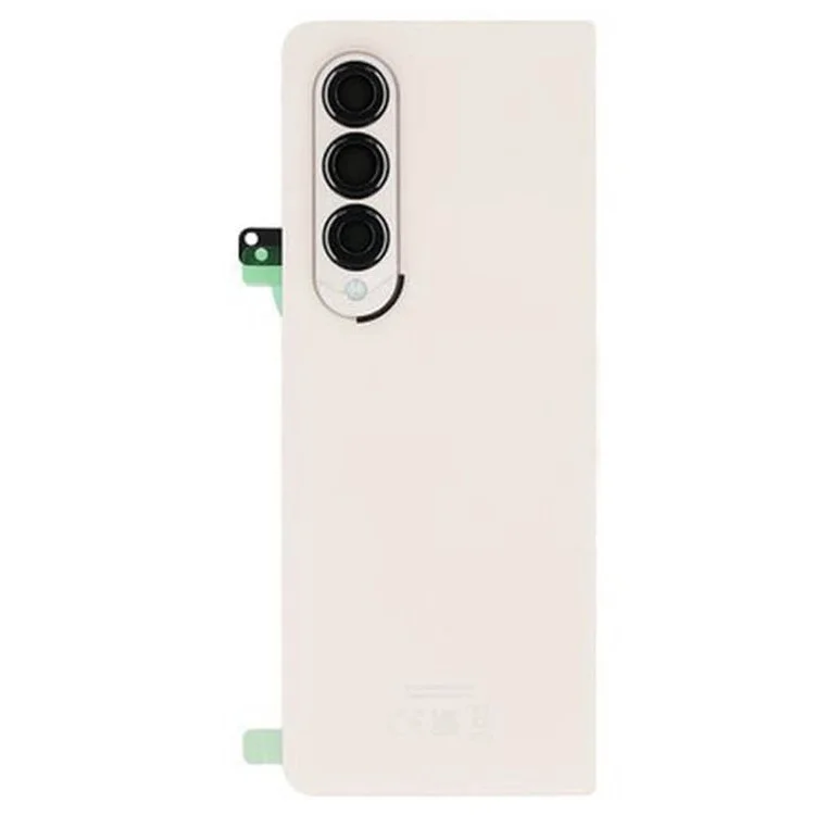For Samsung Galaxy Z Fold4 5G F936 Battery Housing with Adhesive Sticker + Camera Lens Cover (Without Logo) - Beige