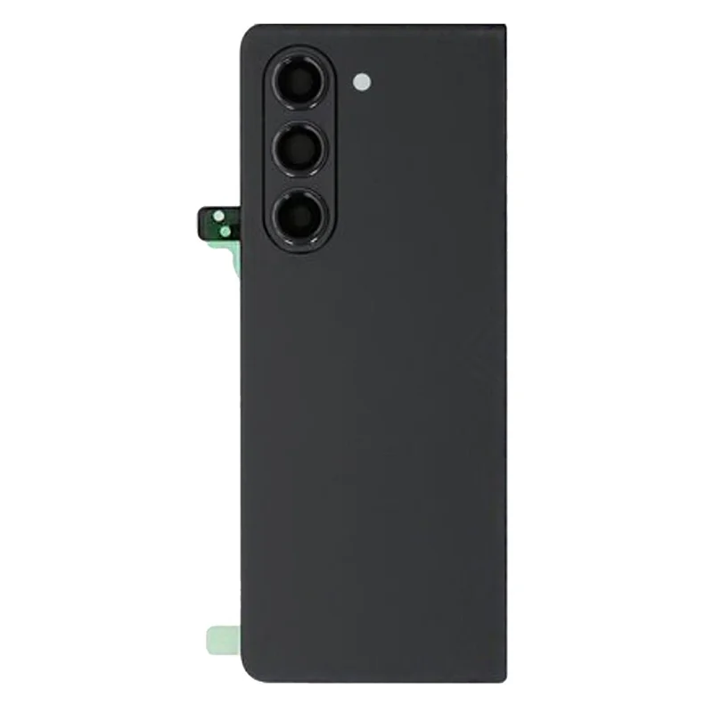 For Samsung Galaxy Z Fold5 5G F946 Battery Housing with Adhesive Sticker + Camera Lens Cover (Without Logo) - Phantom Black