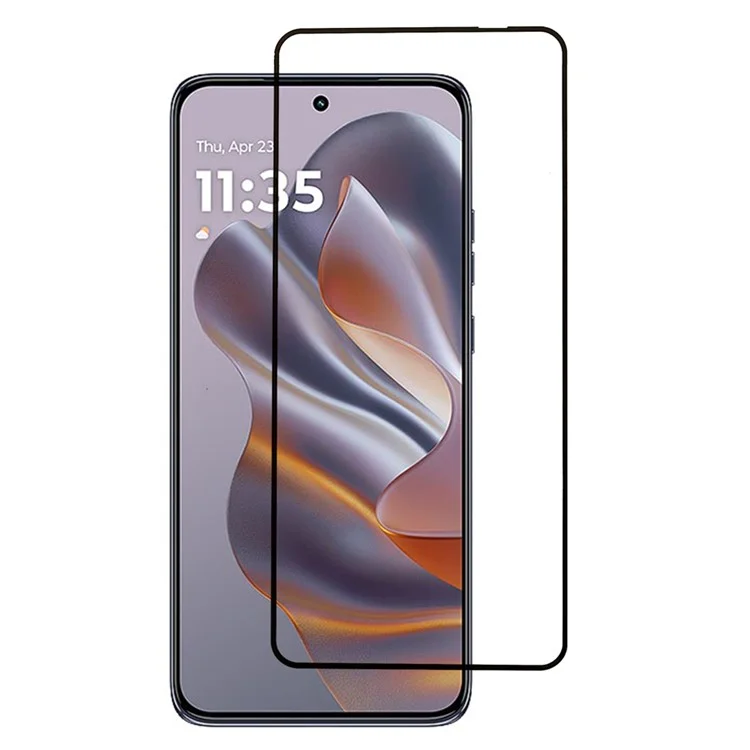 Защитная пленка для экрана Motorola Edge 50 Neo 5G с шелкографией и полным клеем Tempered Glass Screen Film