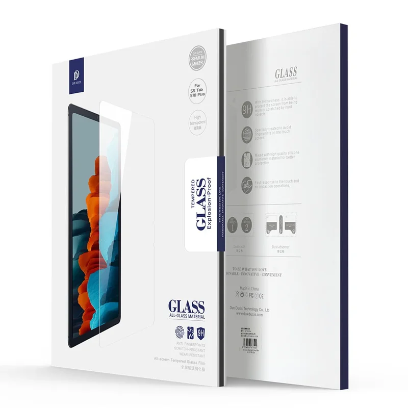 DUX DUCIS For Samsung Galaxy Tab S10 Plus 12.4 inch Screen Protector Ultra Clear 0.33mm Medium Alumina Glass Film