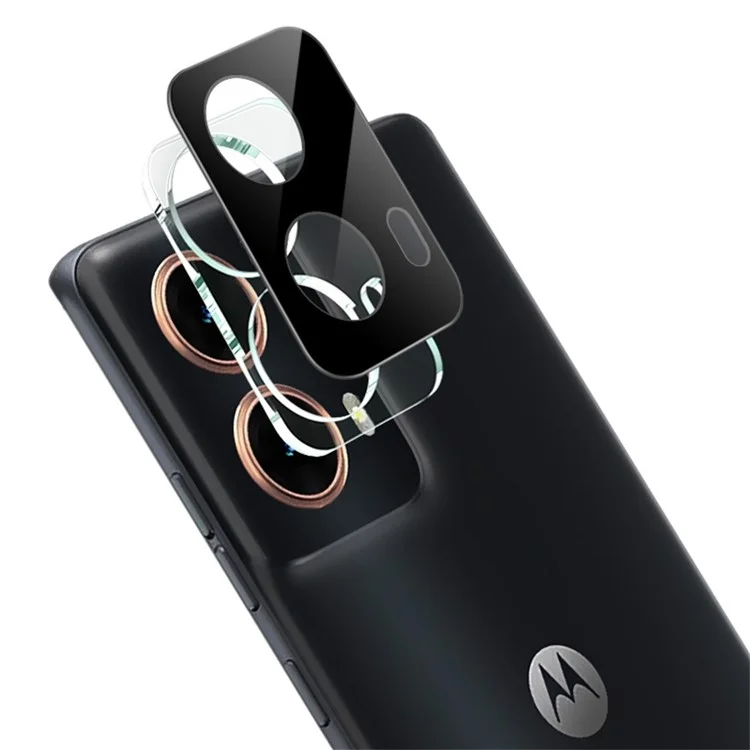IMAK für Motorola Moto G85 5G / S50 Neo 5G Gehärtetes Glas-Linsenschutzfolie + Acrylkappe (Schwarze Version)