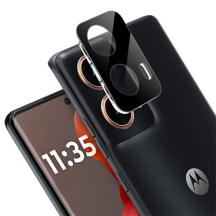 IMAK für Motorola Moto G85 5G / S50 Neo 5G Gehärtetes Glas-Linsenschutzfolie + Acrylkappe (Schwarze Version)