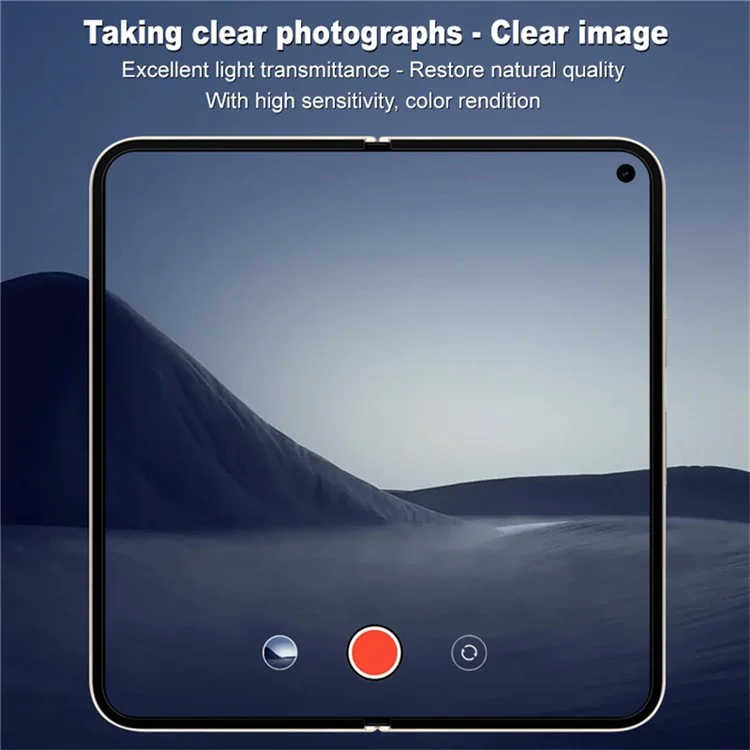 IMAK 2 Pezzi / Set per Google Pixel 9 Pro Fold 5G Protezione Obiettivo Fotocamera Ultra Chiaro Pellicola in Vetro Temperato