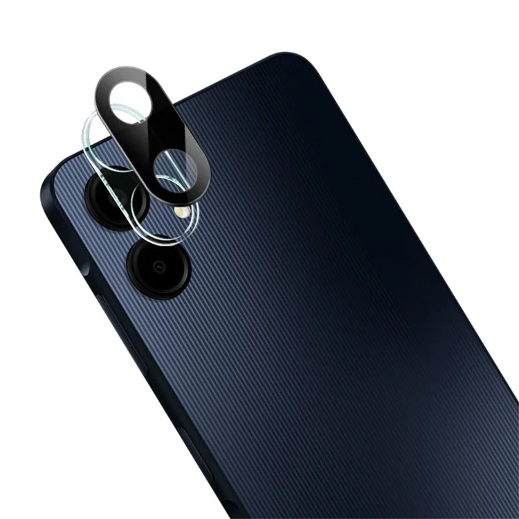 IMAK para Samsung Galaxy A06 Película de Lente de Vidro Temperado + Tampa Acrílica (Versão Preta)