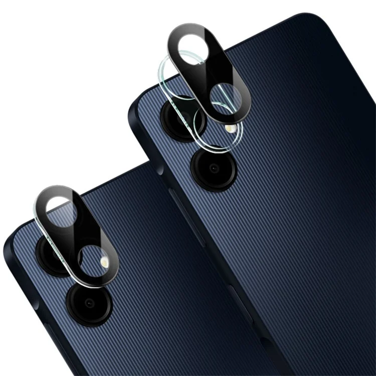 IMAK para Samsung Galaxy A06 Película de Lente de Vidro Temperado + Tampa Acrílica (Versão Preta)